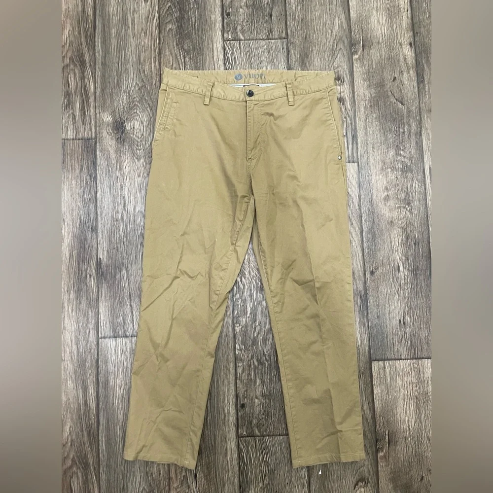 Vuori‎ Cascade Tech Chino Pants Mens Brown Performance Twill Size 35 Waist